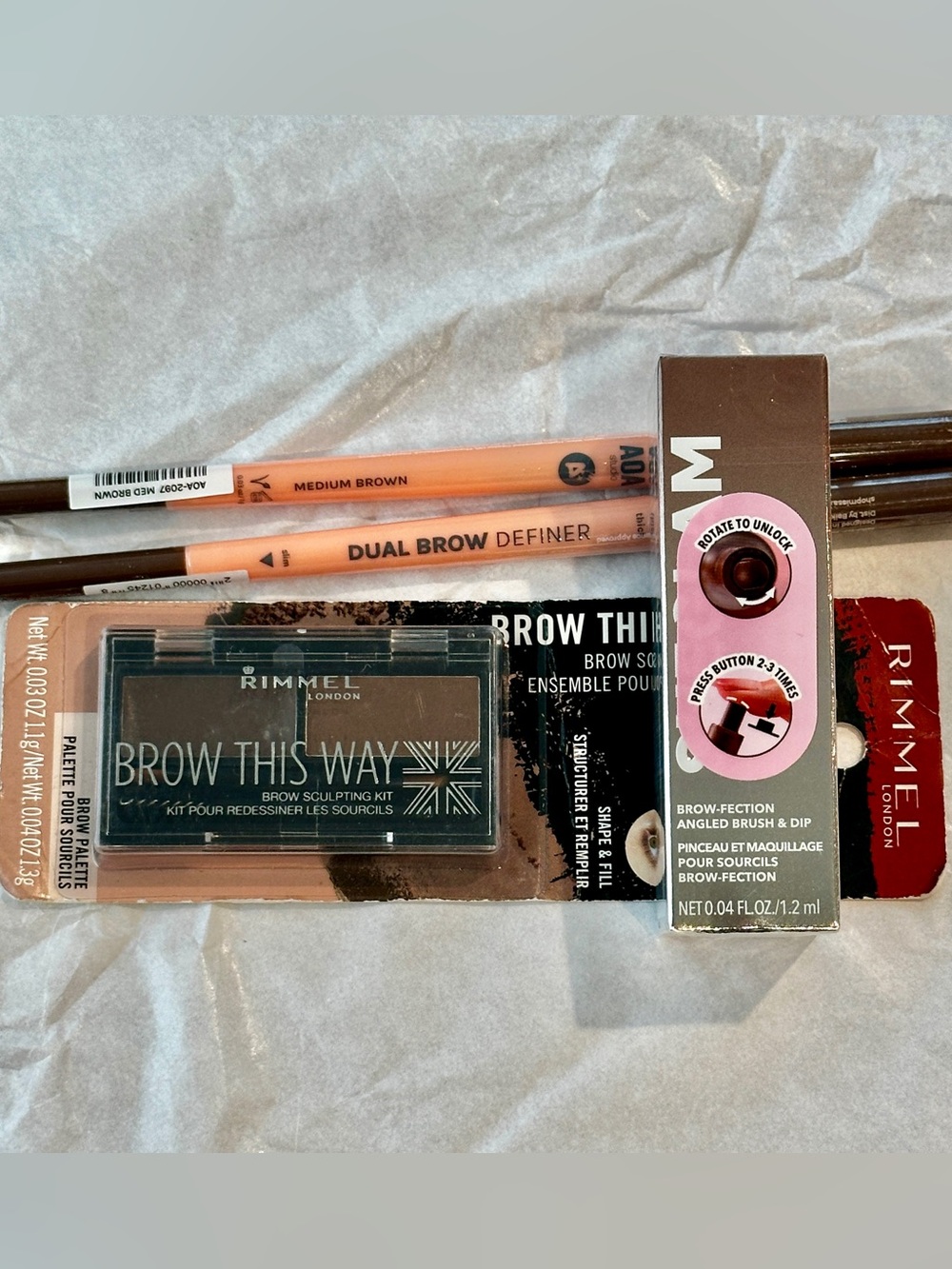 Assorted Women’s Makeup Eyebrow and Eyeliner in Brown and Black - Picture 2 of 11